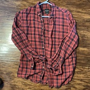 Barney Cools red and black light flannel button down.
